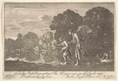 توبياس والملاك ، 1644-52. بواسطة وينسلوس هولار