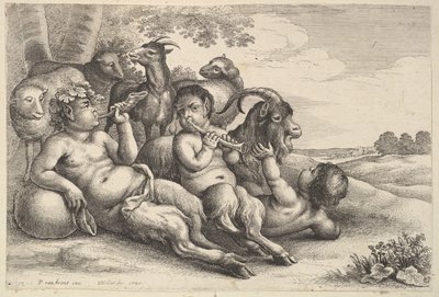 شابين ساتير وصبي ، 1647. بواسطة وينسلوس هولار