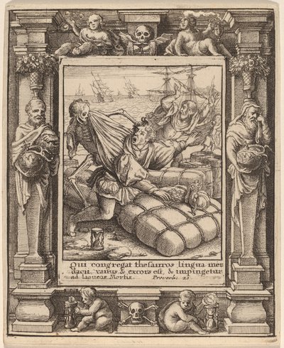 تاجر بواسطة Wenceslaus Hollar after Hans Holbein the Younger after Abraham van Diepenbeeck