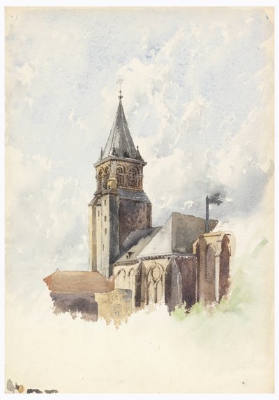 رسم، سان جيرمان دي بريه، باريس، حوالي عام 1887 بواسطة ويتني وارن جونيور.