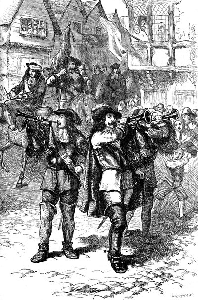 أعلن جيمس الثاني في بوسطن ، 1685 c1880 بواسطة همسة