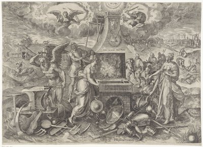 قوة السلام 1577 Die Cracht des Peys (العنوان على الكائن) حكايات عن فترة تجديد السلام في هولندا (عنوان السلسلة) بواسطة مارتن فان كليف (الأول) (منسوب إلى)