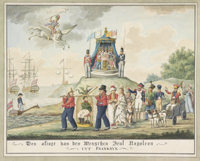 نفي نابليون إلى إلبا ، 1814 انسحاب الجلاد الرجالي نابليون من فرنسا (العنوان على الشيء) بواسطة Wijnand Esser (منسوب إلى)