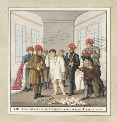 جرد نابليون ملابسه من قبل اليعاقبة ، 1815 اليعاقبة الملبس نابليون أوجدت (العنوان على الكائن) بواسطة ويجنان إيسر