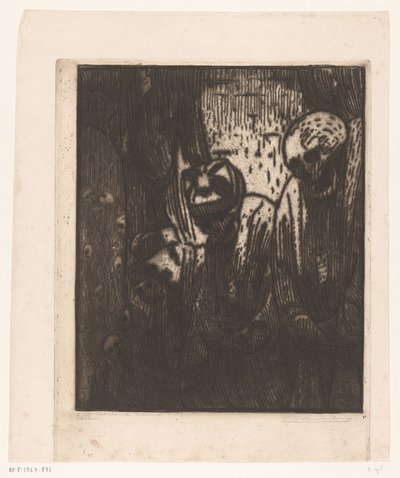 Catacombe ، باليرمو (العنوان الأصلي على الكائن) بواسطة Wijnand Otto Jan Nieuwenkamp (توقيع الفنان)