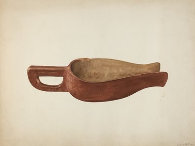 مغرفة وجبة خشبية ، c. 1941. بواسطة ويلبر إم رايس