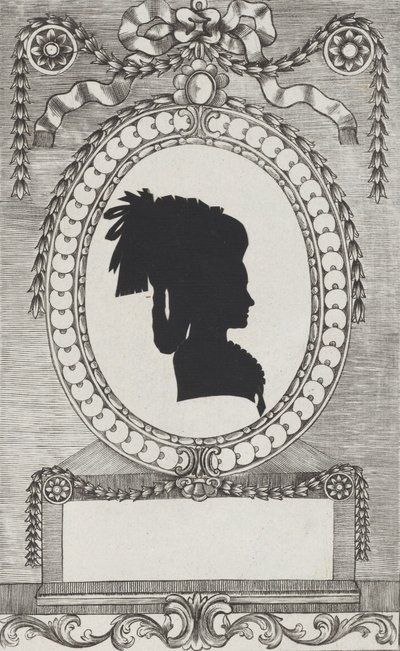 صورة ظلية للكونتيسة لودروني ، 1784-1834. بواسطة فيلهلم أكرمان