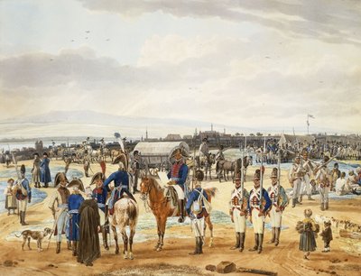 (كامب دي) L "Infanterie Bravo Palatine ، 1803 بواسطة فيلهلم ألكسندر كوبيل