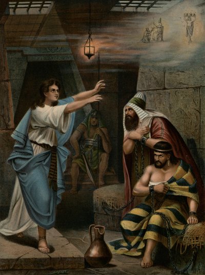 يوسف يفسر أحلام زملائه السجناء (لون ليثو) بواسطة فيلهلم إبنغهاوس