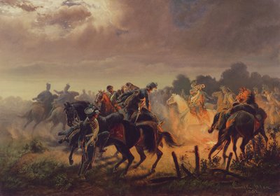 تنبيه ليلي ، موقع حصار الاستيطاني في الحملة الإيطالية 1848-1849 ، 1862 بواسطة فيلهلم إميلي