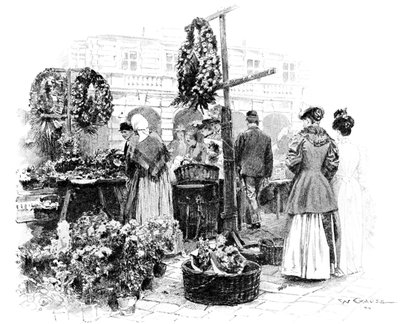 سوق الزهور ، 1901. بواسطة فيلهلم جوز