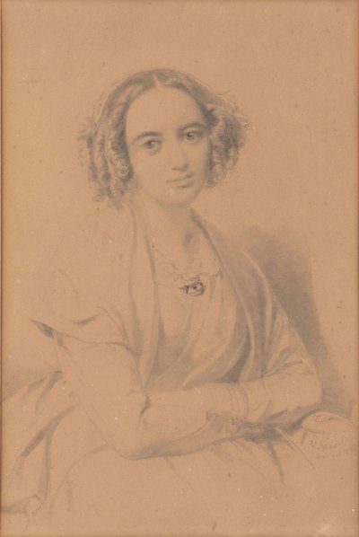 صورة الملحن Fanny Hensel née Mendelssohn 1805-1847، 1847. بواسطة فيلهلم هينسل