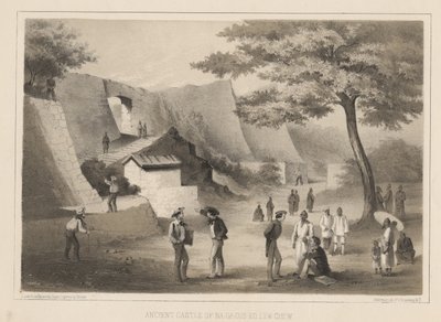 قلعة نا-جا-كوز-كو القديمة ، لو تشو ، 1855 بواسطة فيلهلم جوزيف هاينه
