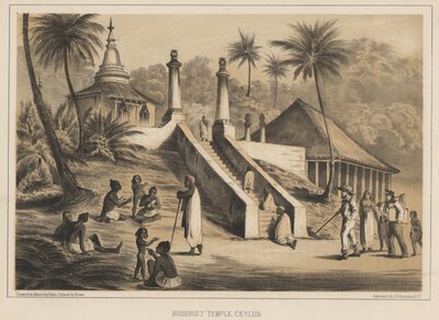 المعبد البوذي ، سيلان ، 1855 بواسطة فيلهلم جوزيف هاينه