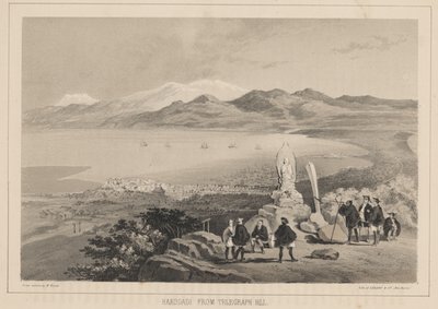 هاكودادي من تلغراف هيل ، 1855 بواسطة فيلهلم جوزيف هاينه