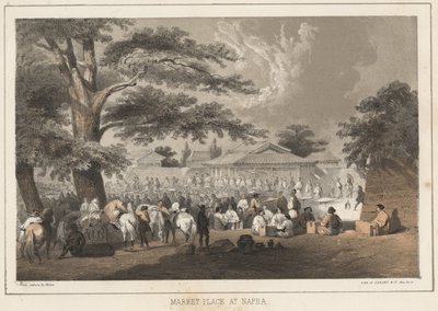 مكان السوق في نابا ، 1855 بواسطة فيلهلم جوزيف هاينه