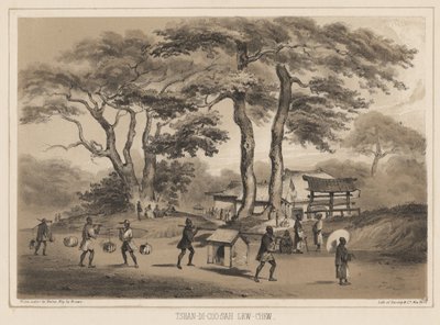 Tshan-Di-Coo-Sah، Lew Chew، 1855 (lithograph) بواسطة فيلهلم جوزيف هاينه