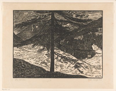The Larch (العنوان الأصلي على الكائن) بواسطة فيلهلم لاج (توقيع الفنان)
