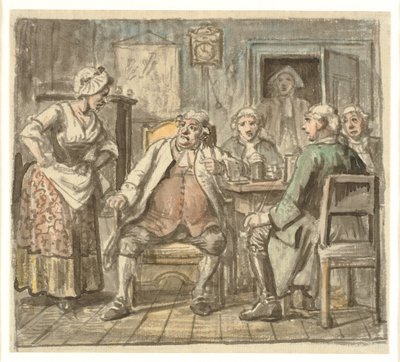كوليجيوم بوليتيكوم. من فيلم Ludvig Holberg's The Political Tinker ، الفصل الأول ، المشهد الثاني. بواسطة فيلهلم مارستراند