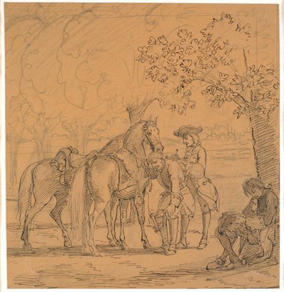 فريدريك الخامس يمنح طلب اللاهوتي (CD Biehls Breve ، محرر 1865) بواسطة فيلهلم مارستراند