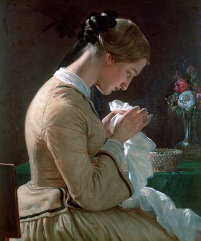 صورة ثورا ماريا بورش ، c1830-1873 بواسطة فيلهلم مارستراند