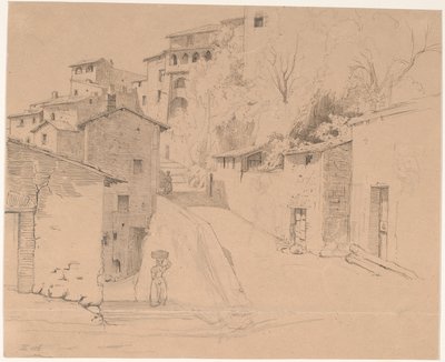 Via Piave med La Porta Su i Olevano Romano بواسطة فيلهلم مارستراند
