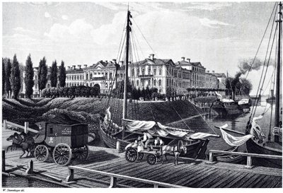 منظر لقلعة ميتاو ، ج. 1850 بواسطة فيلهلم سيغفريد ستافنهاغن