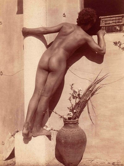 دراسة صبي ينظر من خلال نافذة ، c.1900 بواسطة البارون فيلهلم فون جلودين