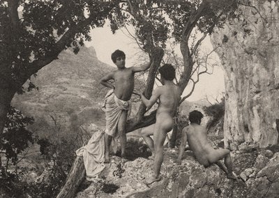 دراسة العراة الذكور ، c.1900 بواسطة البارون فيلهلم فون جلودين