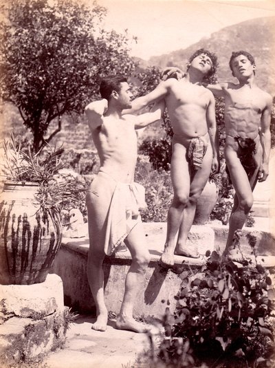 دراسة العراة الذكور ، c.1900 بواسطة البارون فيلهلم فون جلودين