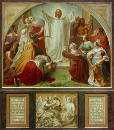 دبليو فون شادو ، الجنة (السماء) - اللوحة الوسطى ، ثلاثية ، بواسطة فريدريش فيلهلم فون شادو