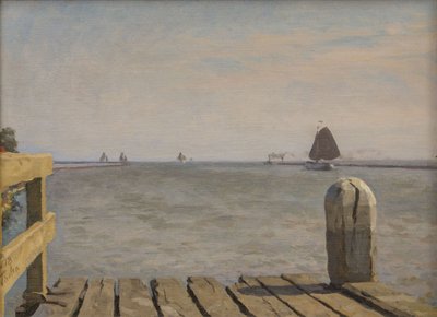 رصيف في Enkhuizen ، 1918. بواسطة ويليم باستيان ثولين