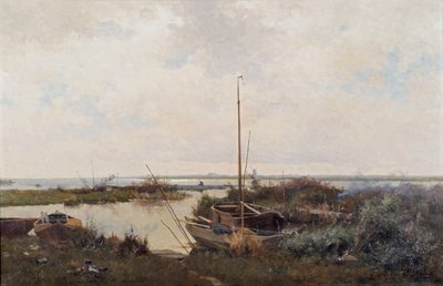المناظر الطبيعية للنهر ، 1882. بواسطة ويليم باستيان ثولين