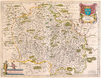 بيري ونيفرنوا وبوربونوا، في "Theatrum Orbis Terrarum, sive Atlas Novus" لويليم بلاو، أمستردام بواسطة ويليم بلاو