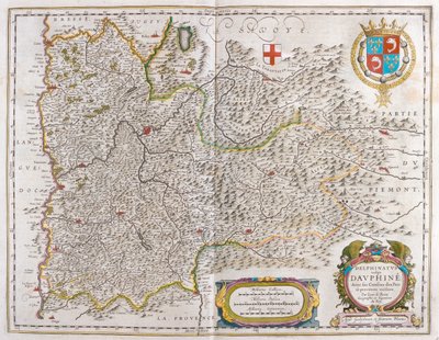 غرونوبل، في كتاب "Theatrum Orbis Terrarum, sive Atlas Novus" لويليم بلاو، أمستردام بواسطة ويليم بلاو