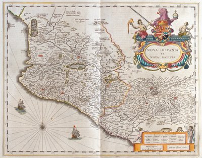المكسيك، في كتاب "Theatrum Orbis Terrarum, sive Atlas Novus" لويليم بلاو، أمستردام بواسطة ويليم بلاو