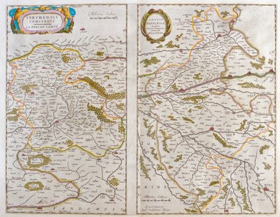 جبل وفندوم - بليسوا (شامبانيا، آردن)، في "Theatrum Orbis Terrarum, sive Atlas Novus" لويليم بلاو، أمستردام بواسطة ويليم بلاو