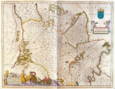 شمال فرنسا، بوسيت، في "Theatrum Orbis Terrarum, sive Atlas Novus" لويليم بلاو، أمستردام بواسطة ويليم بلاو