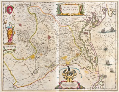 بادوفا، إيطاليا، في كتاب "Theatrum Orbis Terrarum, sive Atlas Novus" لويليم بلاو، أمستردام بواسطة ويليم بلاو