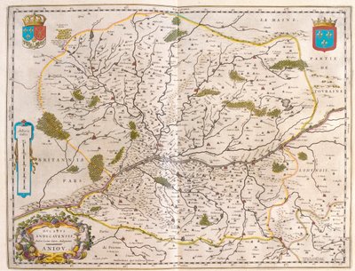باي دي لا لوار - نورماندي، في "Theatrum Orbis Terrarum, sive Atlas Novus" لويليم بلاو، أمستردام بواسطة ويليم بلاو