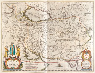 الإمبراطورية الفارسية، في كتاب "Theatrum Orbis Terrarum, sive Atlas Novus" لويليم بلاو، أمستردام بواسطة ويليم بلاو