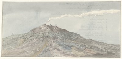 Gezicht op de Etna gezien vanuit het zuidwesten منظر عام لإيتنا من الجزء الجنوبي الغربي (العنوان على الجسم) رحلات في إيطاليا وصقلية ومالطا - 1778 (عنوان السلسلة) بواسطة فيليم كاريل ديركينز