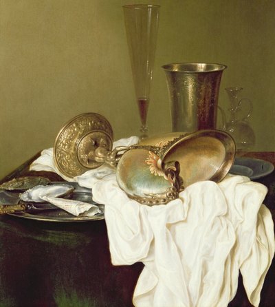 لا تزال الحياة مع كوب نوتيلوس بواسطة Willem Claesz. Heda