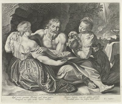 لوط وبناته بواسطة Willem Isaacsz Swanenburg