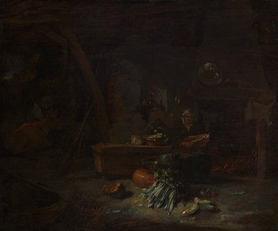 داخل المطبخ ، كاليفورنيا. 1642-44. بواسطة فيليم كالف