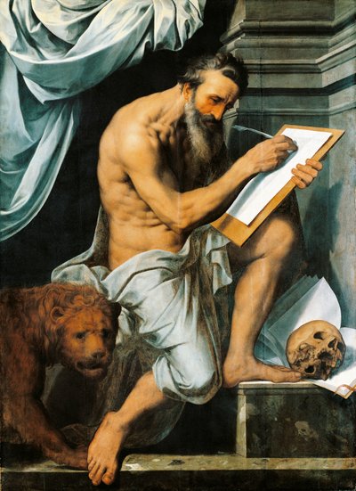 St. Jerome (oil on oak panel) بواسطة ويليم كي