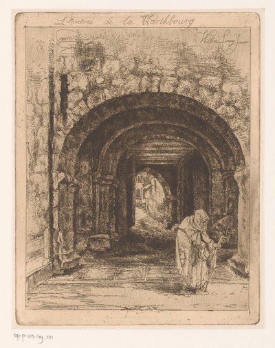 بوابة مدخل Wartburg في Eisenach L