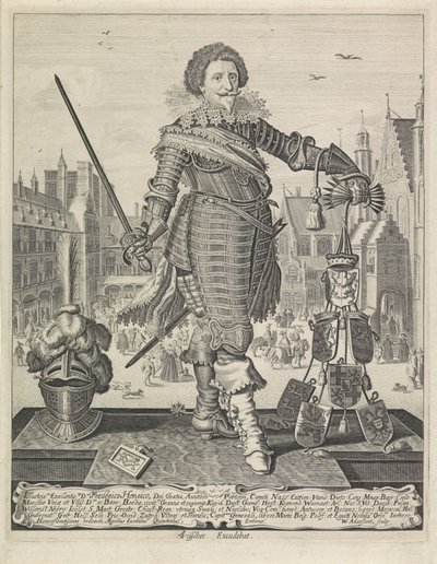 صورة لفريدريك هندريك أمير أورانج بواسطة Adriaen Pietersz van de Venne