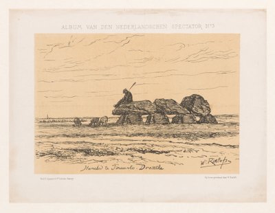 Hunebed في Tynaarlo في درينثي Hunebed في Tinaarlo. درينثي (العنوان على الكائن) ألبوم van den Nederlandschen Spectator No 3 (عنوان السلسلة) بواسطة ودوي الياس سبانير وزنك