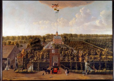 View of the Munnikenhof property in Zelande (Netherlands) Painting by Willem Schellinks (1627-1678) 17th century Middelburg. Zelandan Museum بواسطة ويليم شلينكس